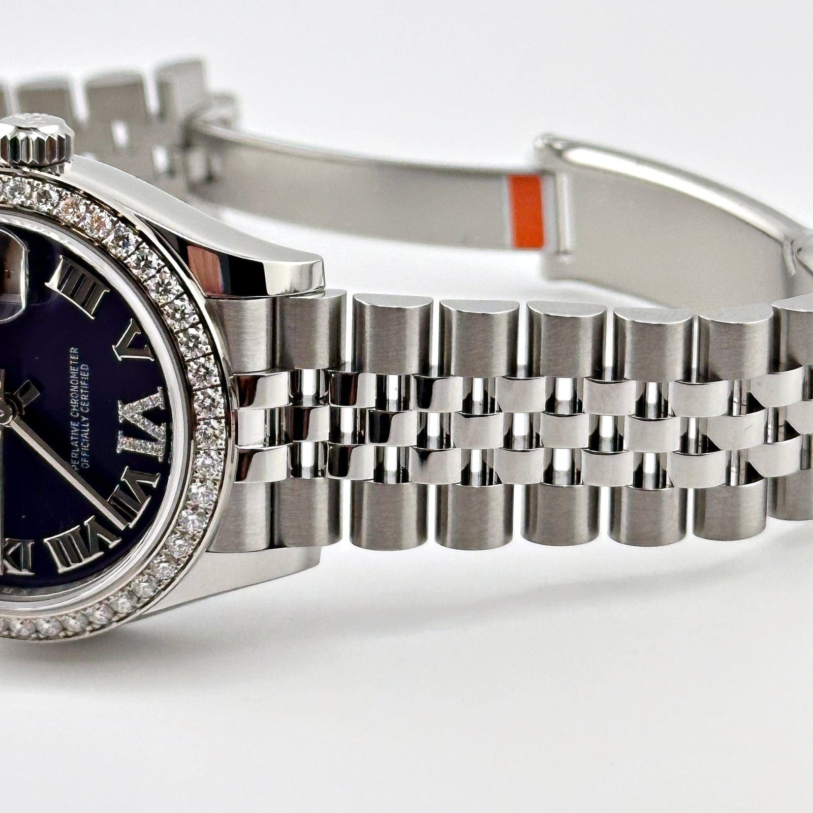 R01ex Datejust 31 278384RBR ‘Ladies’ Stainless Steel D1am0nd Bezel Violet Roman Dial Jubilee