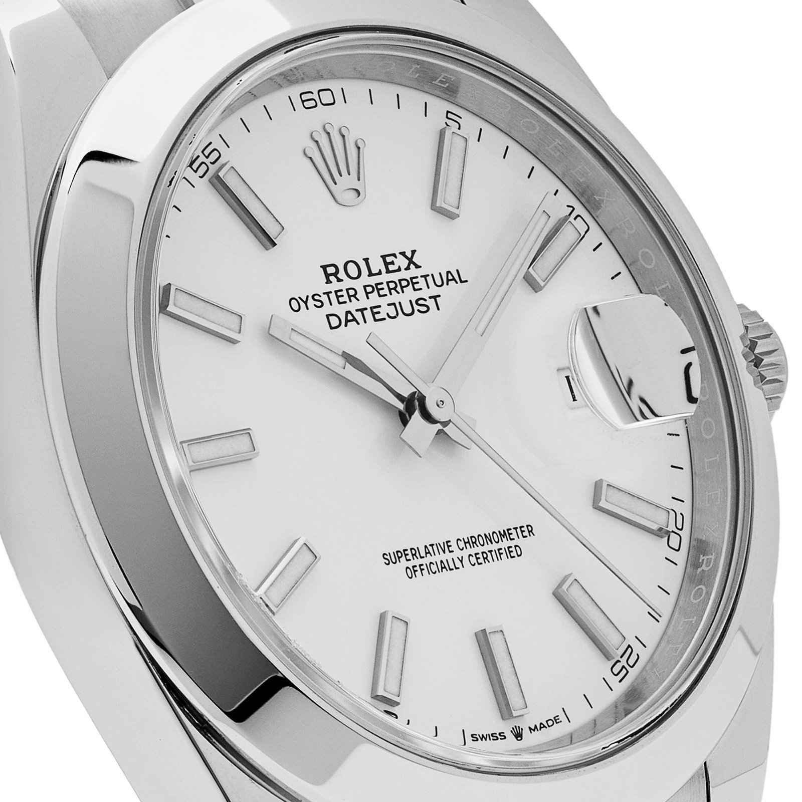 R01ex Datejust 41 126300 Stainless Steel White Dial Oyster