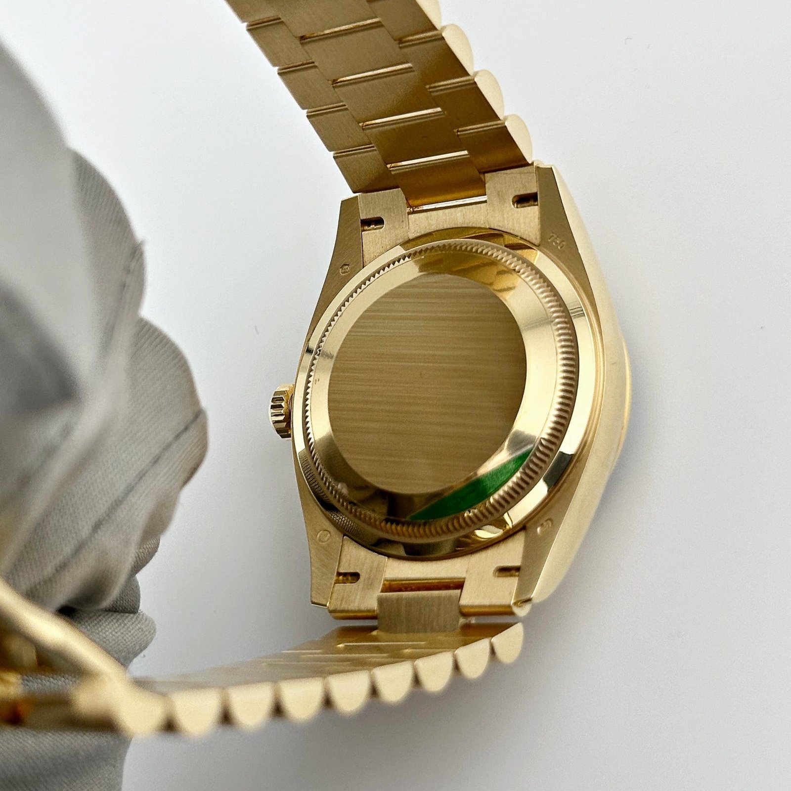 R01ex Day-Date 36 128238 Yellow Gold Green D1am0nd Dial (2024)