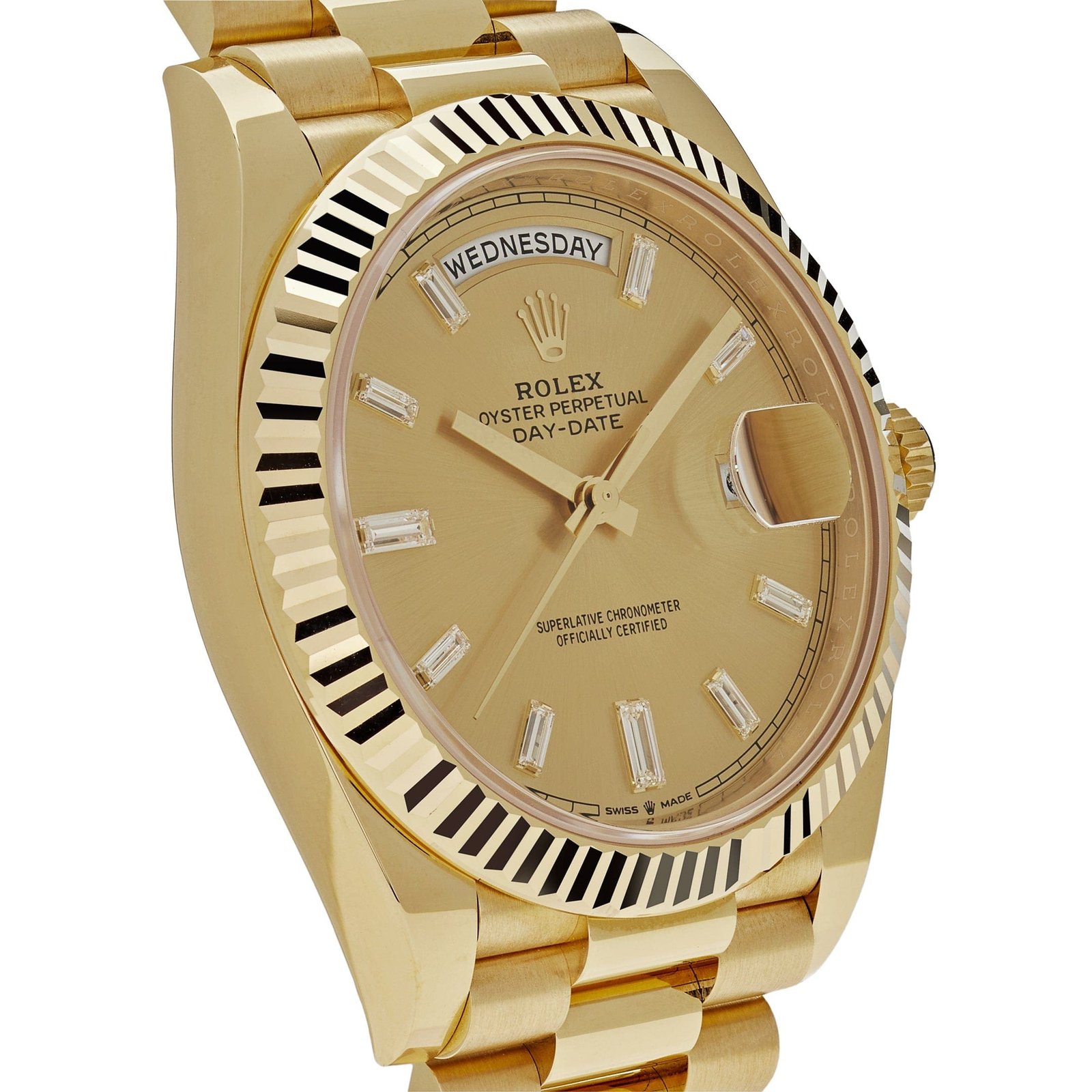 R01ex Day-Date 40 228238 Yellow Gold Champagne D1am0nd Dial (2024)