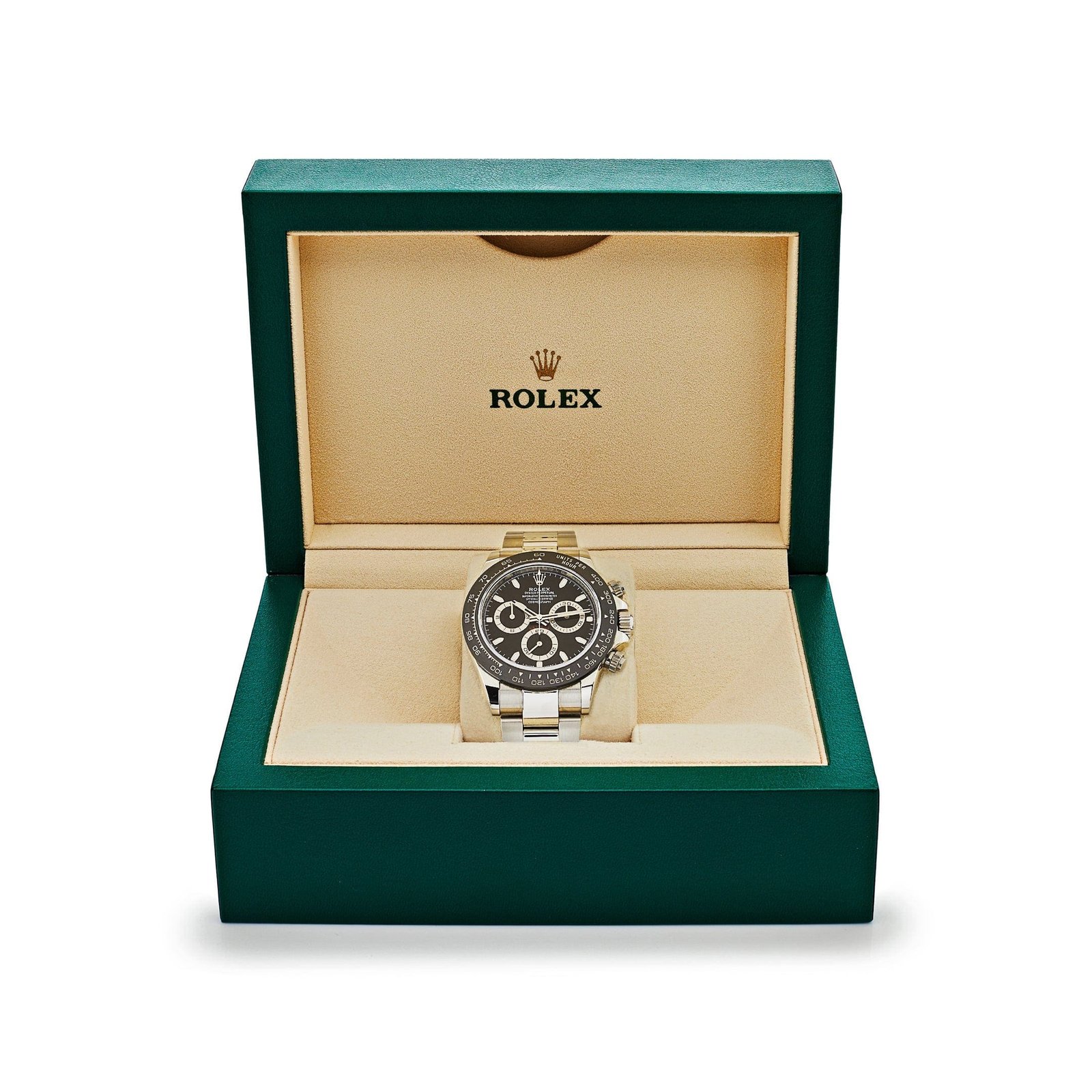 R01ex Daytona 116500LN Stainless Steel Black Dial