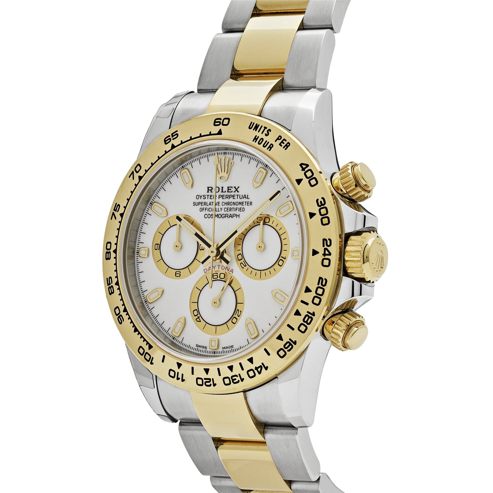 R01ex Daytona 116503 Two-Tone Yellow Gold Stainless Steel White Dial (2020)