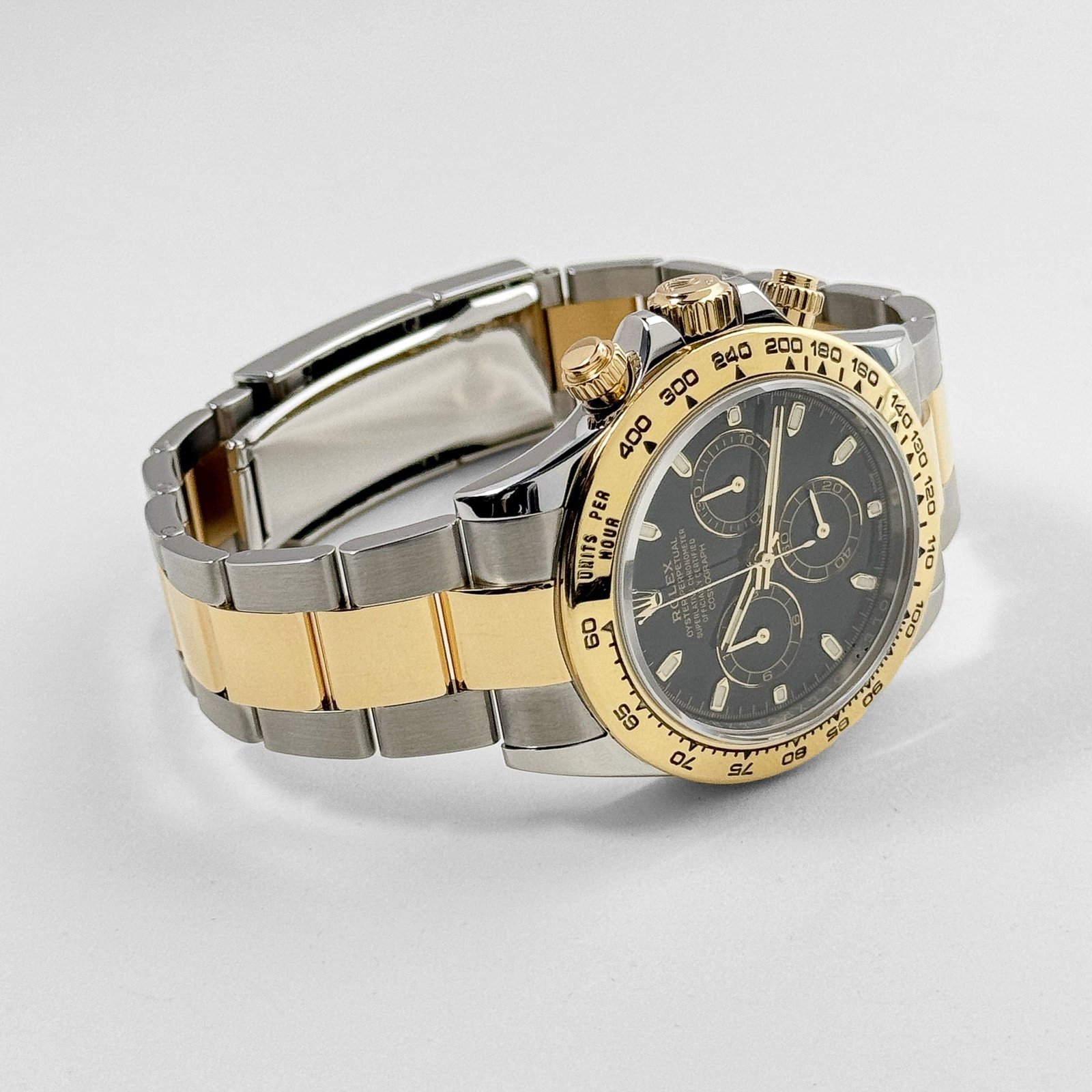 R01ex Daytona 116503 Yellow Gold Stainless Steel Black Dial (2019)