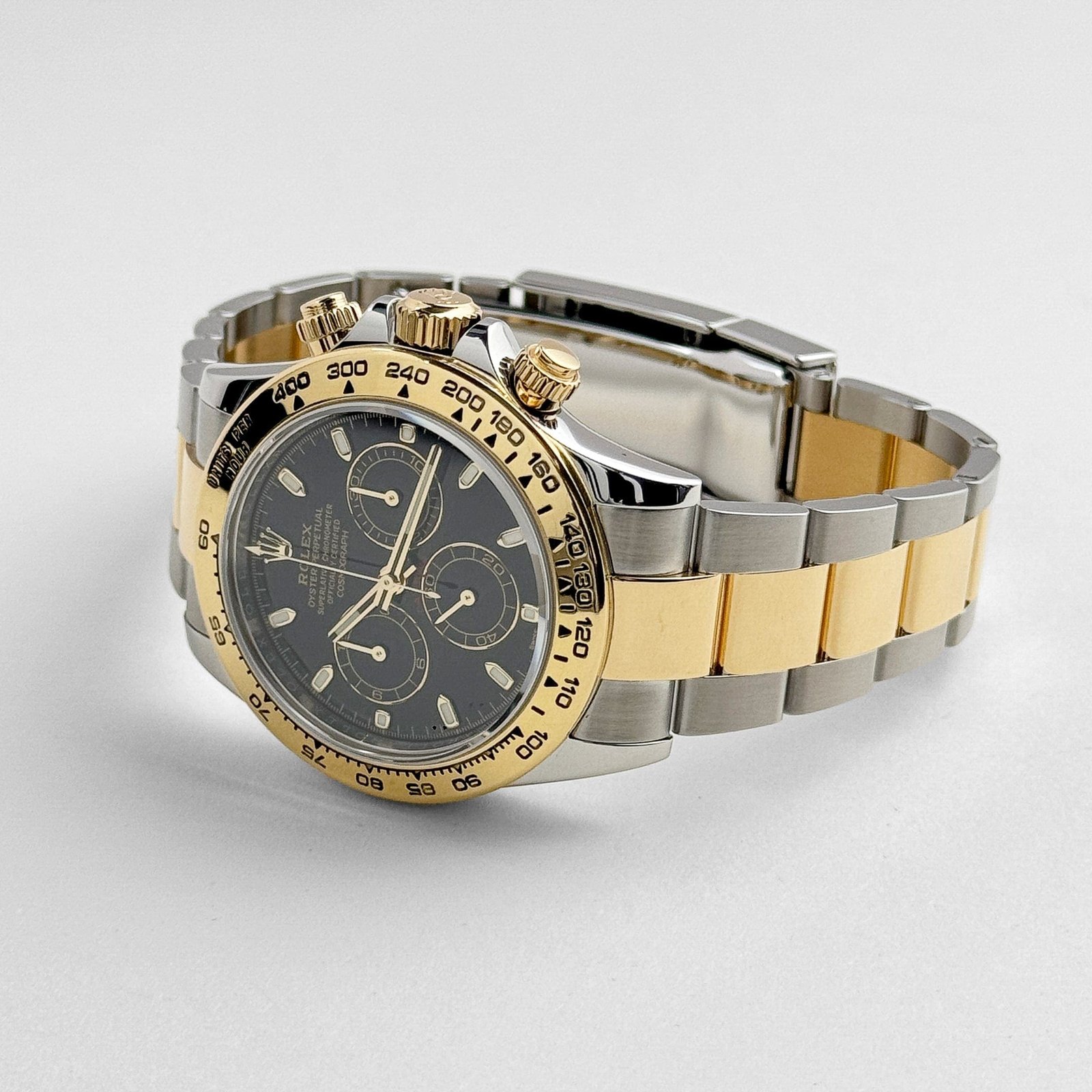 R01ex Daytona 116503 Yellow Gold Stainless Steel Black Dial (2019)