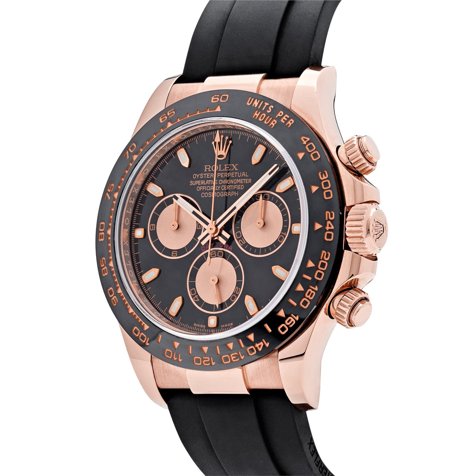 R01ex Daytona 116515LN Rose Gold Black Dial (2022)