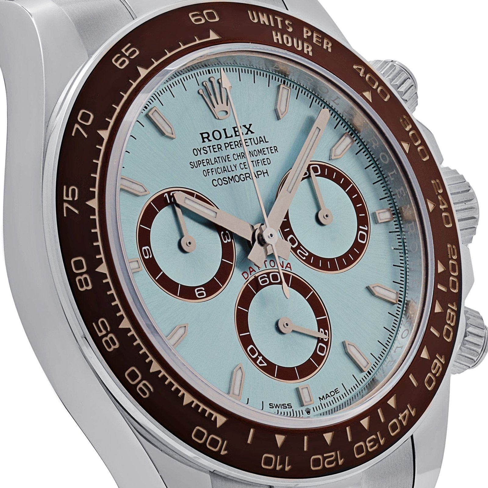 R01ex Daytona 126506 Platinum Ice Blue Dial
