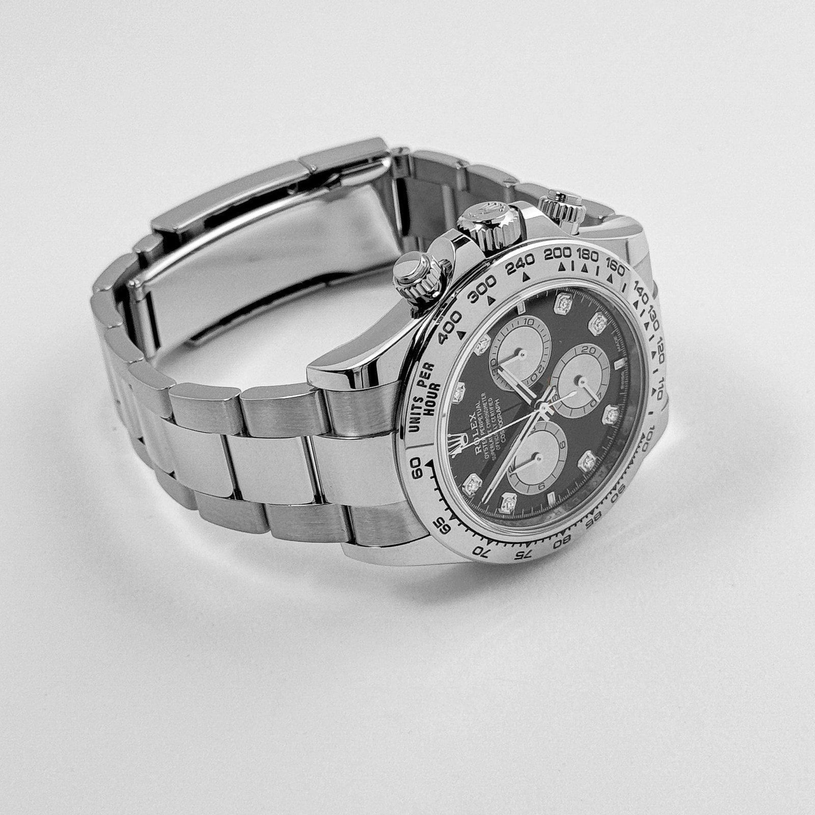 R01ex Daytona 126509 White Gold Black D1am0nd Dial (2024)