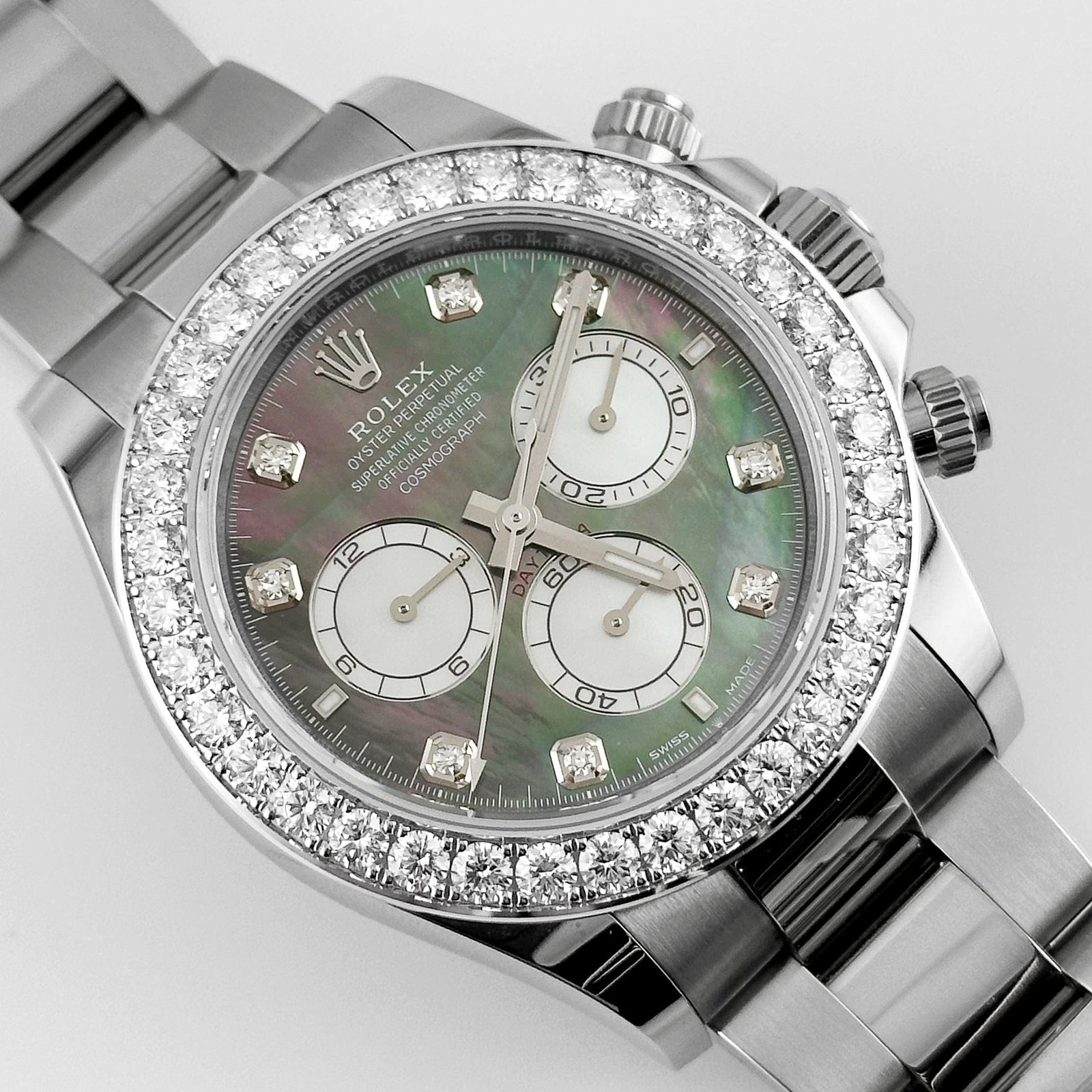 R01ex Daytona 126579RBR White Gold Mother of Pearl D1am0nd Dial D1am0nd Bezel (2024)