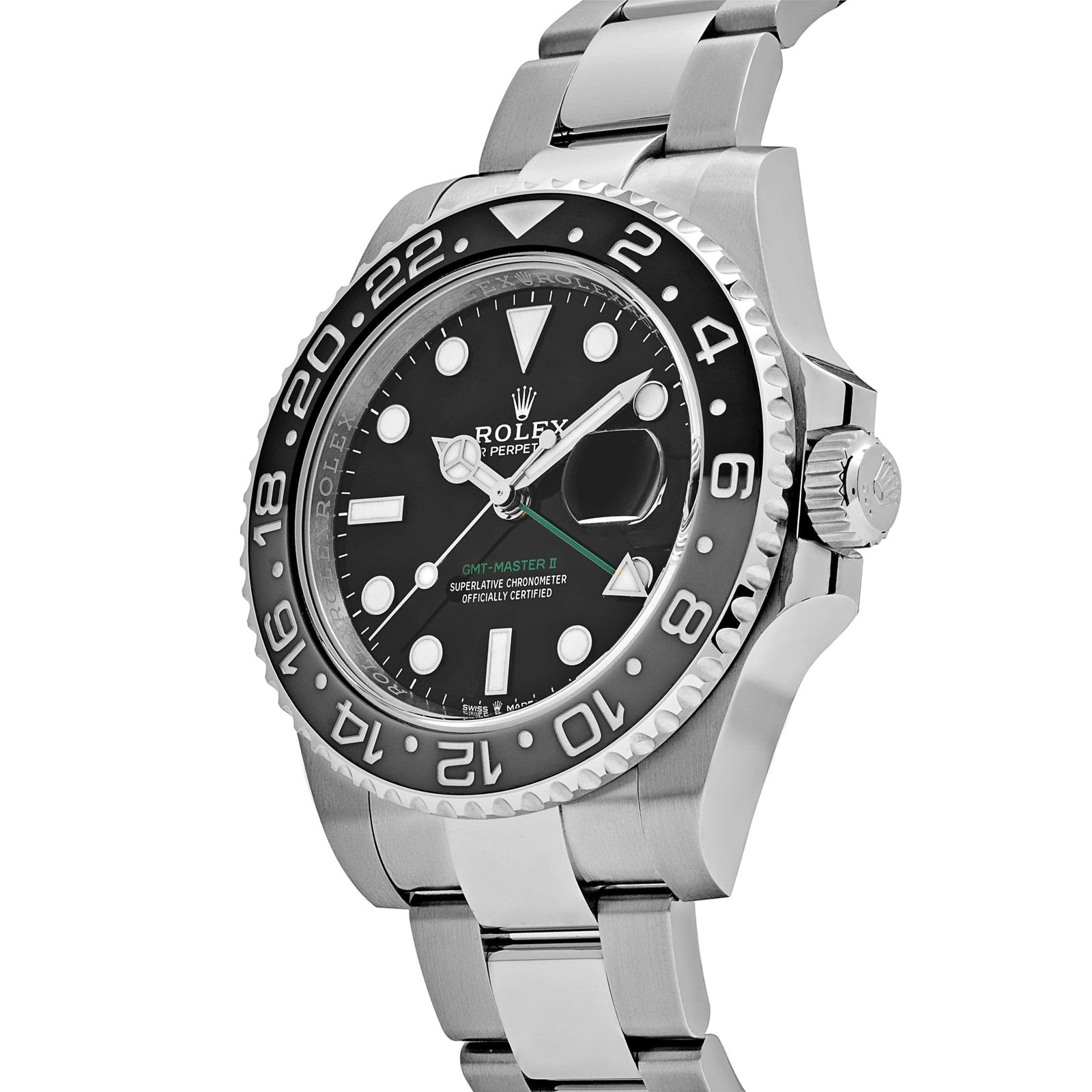 R01ex GMT-Master II 126710GRNR ‘Bruce Wayne’ Stainless Steel Black Dial Oyster (2025) 40mm