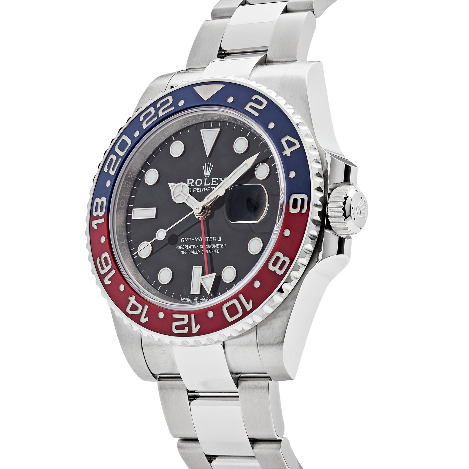 R01ex GMT-Master II 126710BLRO ‘Pepsi’ Stainless Steel Black Dial Oyster (2025) 40mm