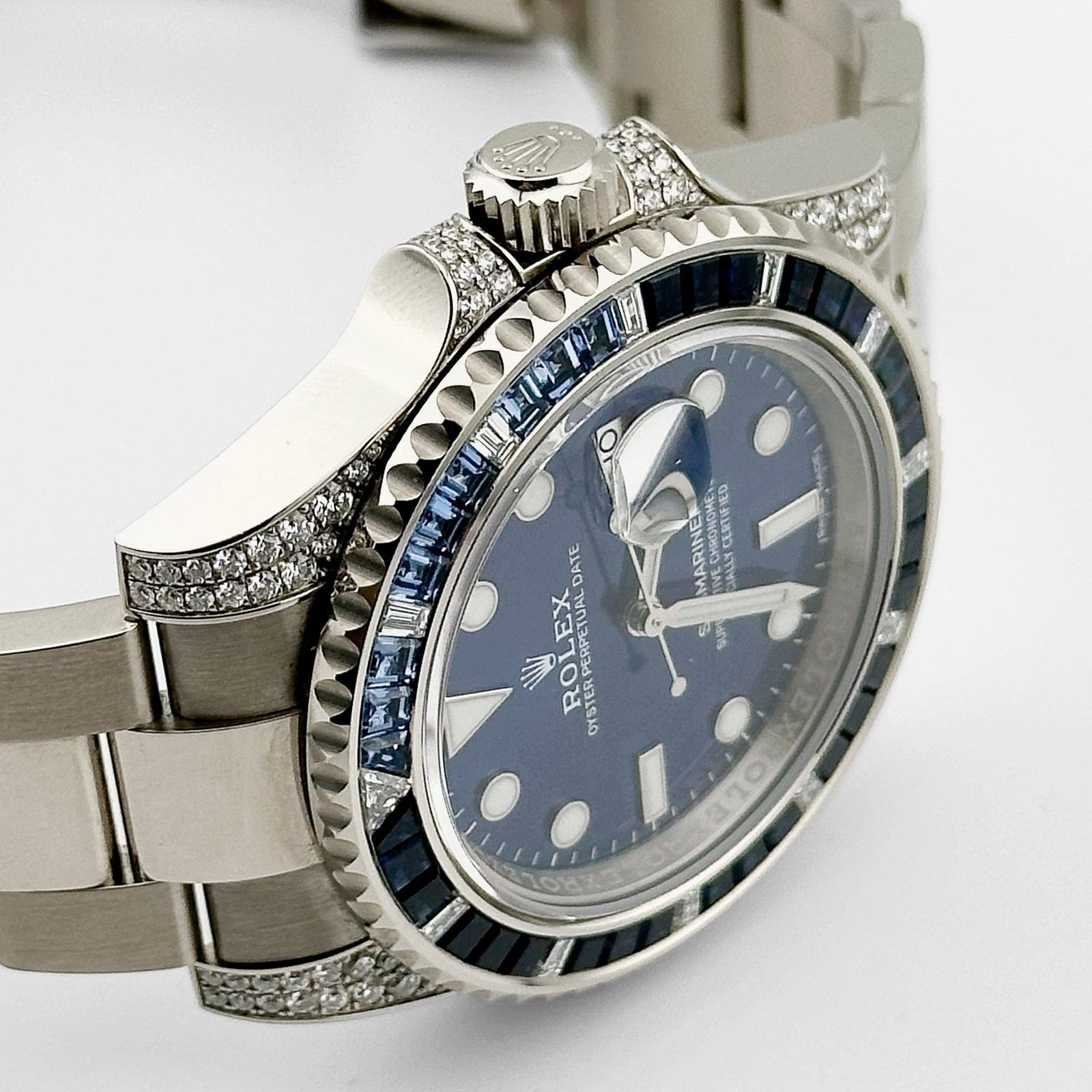 R01ex Submariner Date 116659SABR White Gold Blue Dial Sapphire D1am0nd Bezel (2022)