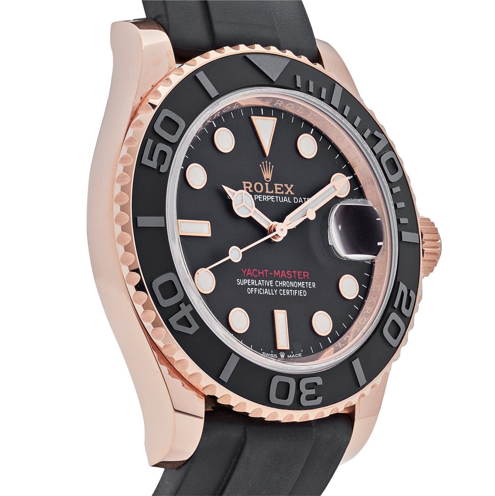 R01ex Yacht-Master 40 126655 Rose Gold Black Dial (2025)