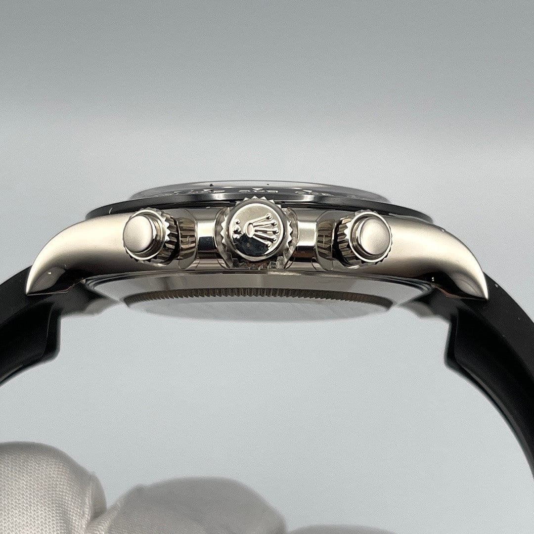 R01ex Daytona 116519LN White Gold Black D1am0nd Dial